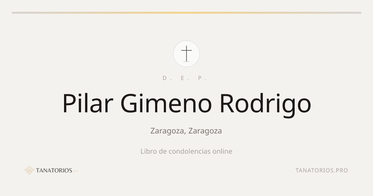 Memorial de Pilar Gimeno Rodrigo
