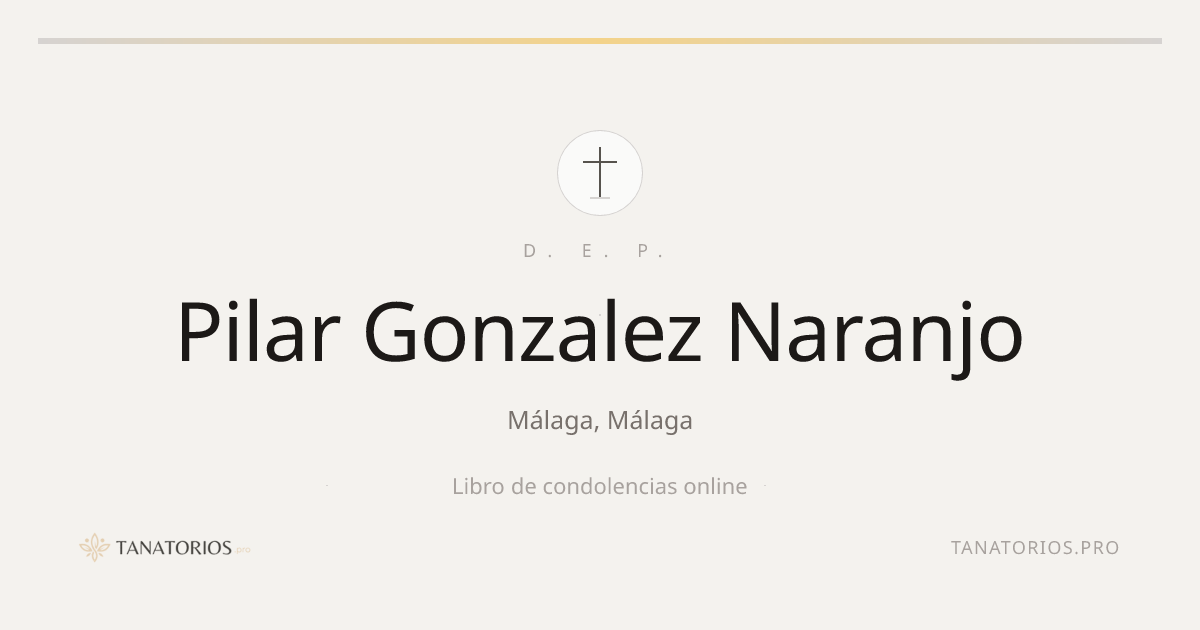 Memorial de Pilar Gonzalez Naranjo
