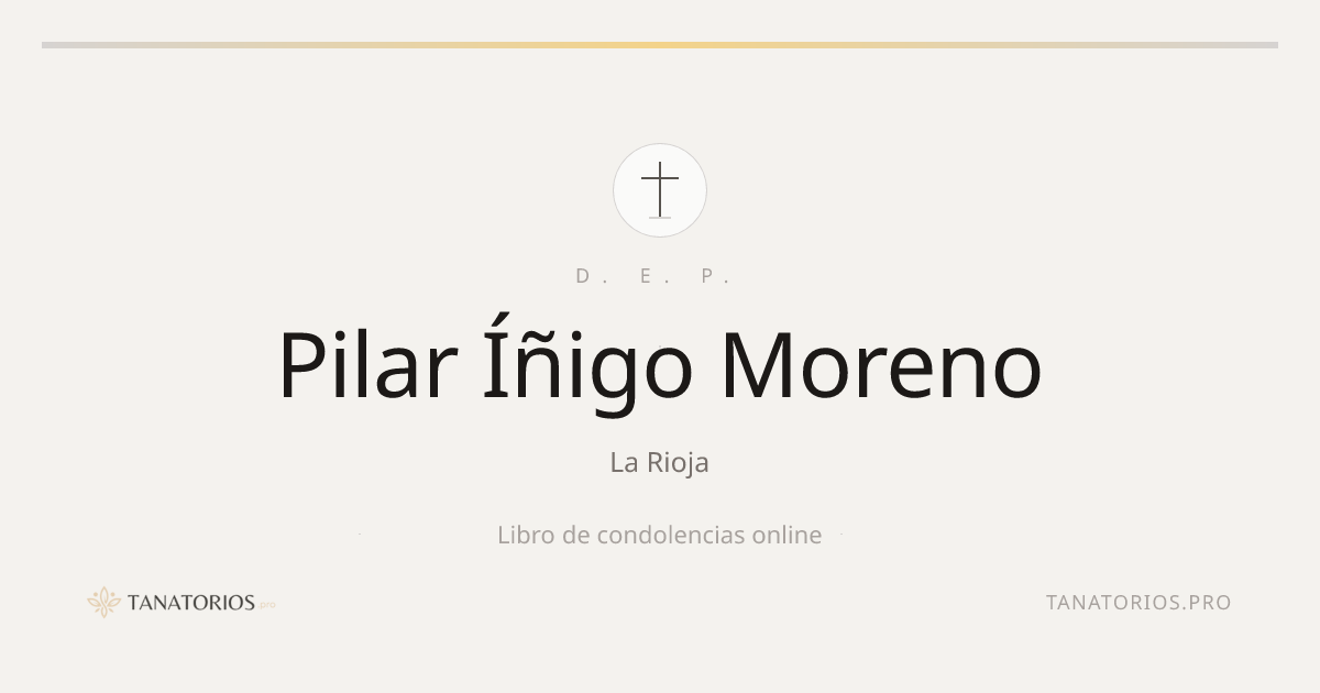 Memorial de Pilar Íñigo Moreno