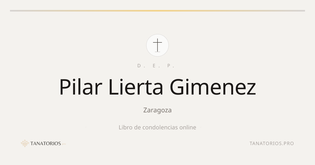 Memorial de Pilar Lierta Gimenez