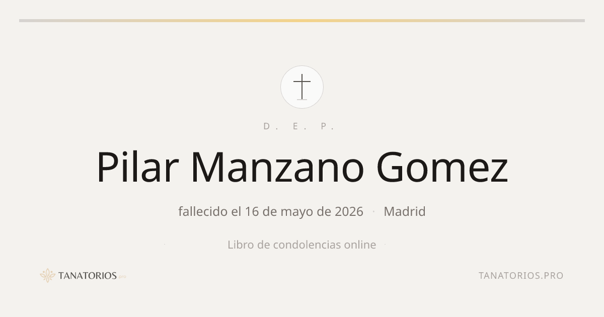 Memorial de Pilar Manzano Gomez