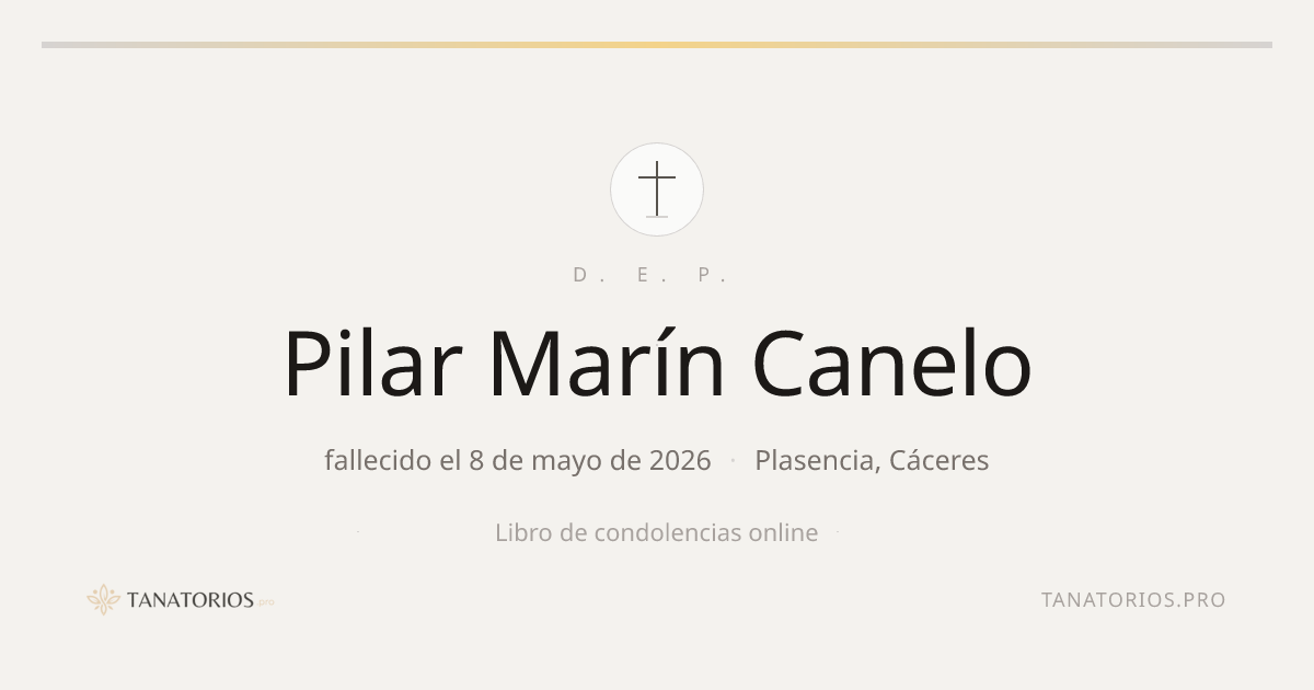 Memorial de Pilar Marín Canelo