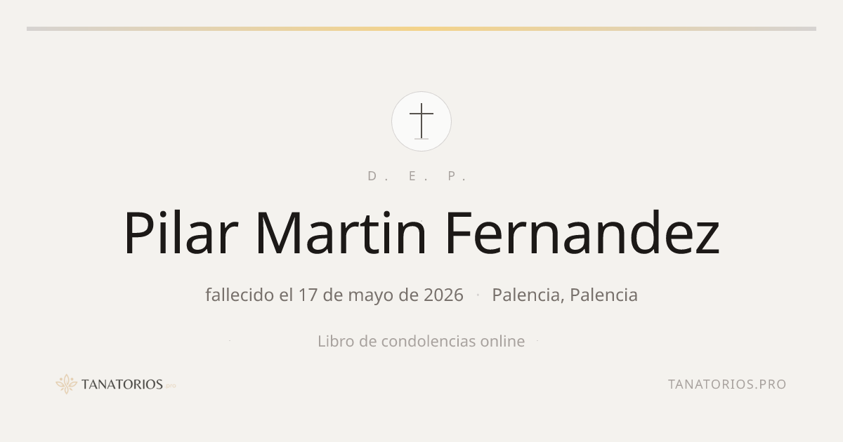 Memorial de Pilar Martin Fernandez