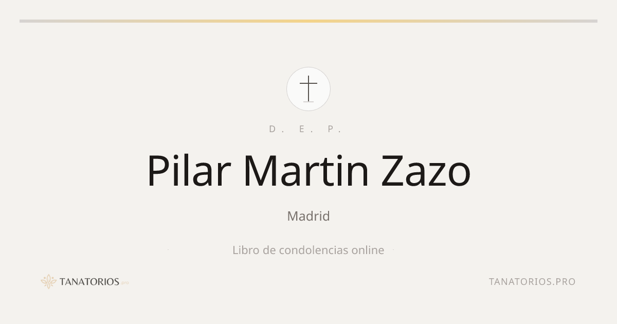 Memorial de Pilar Martin Zazo