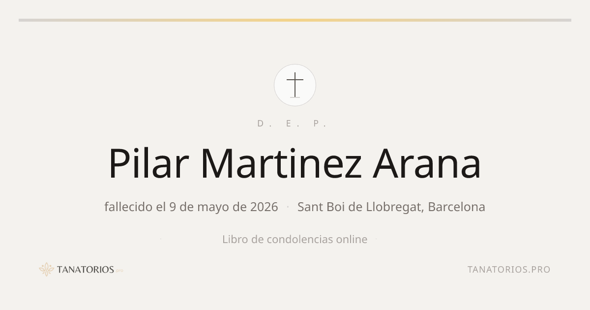 Memorial de Pilar Martinez Arana