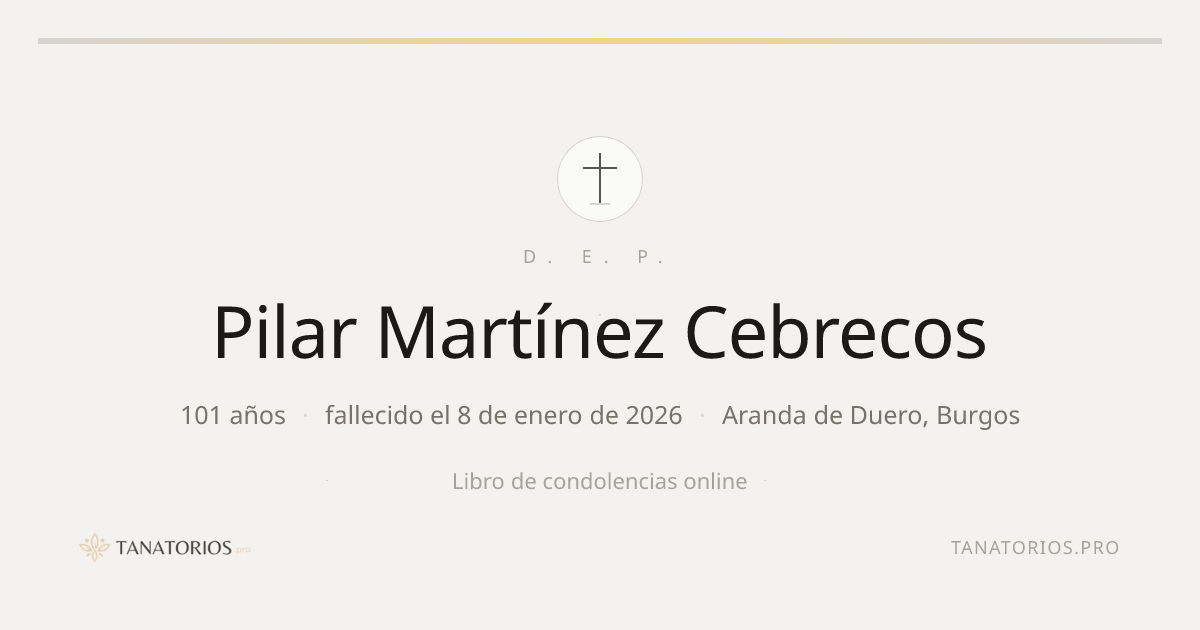 Memorial de Pilar Martínez Cebrecos