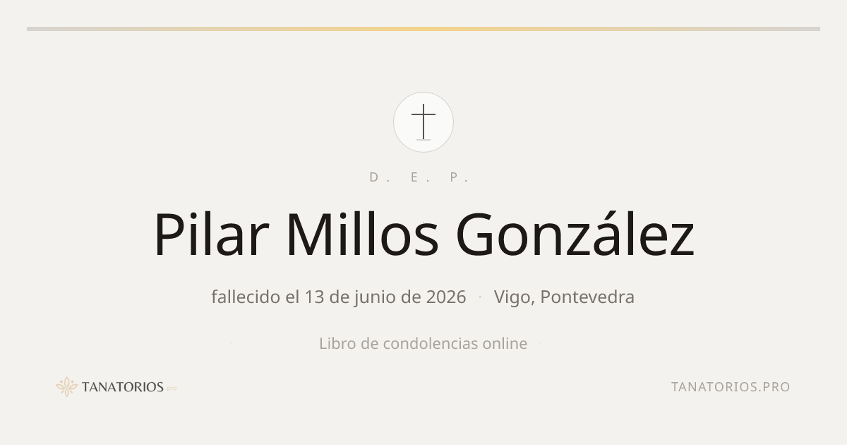 Memorial de Pilar Millos González