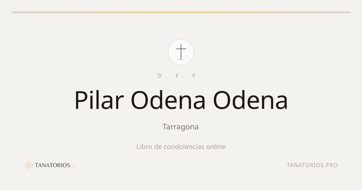 Memorial de Pilar Odena Odena