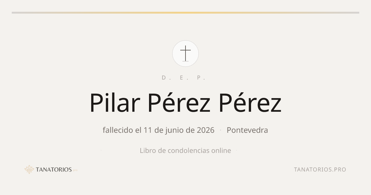 Memorial de Pilar Pérez Pérez