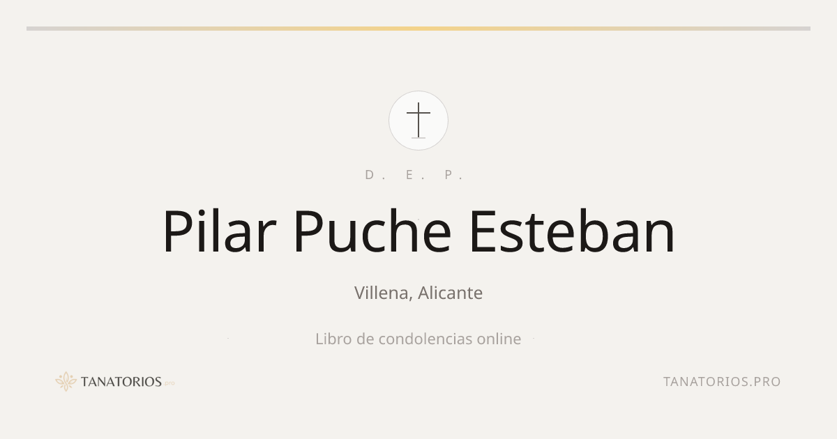 Memorial de Pilar Puche Esteban