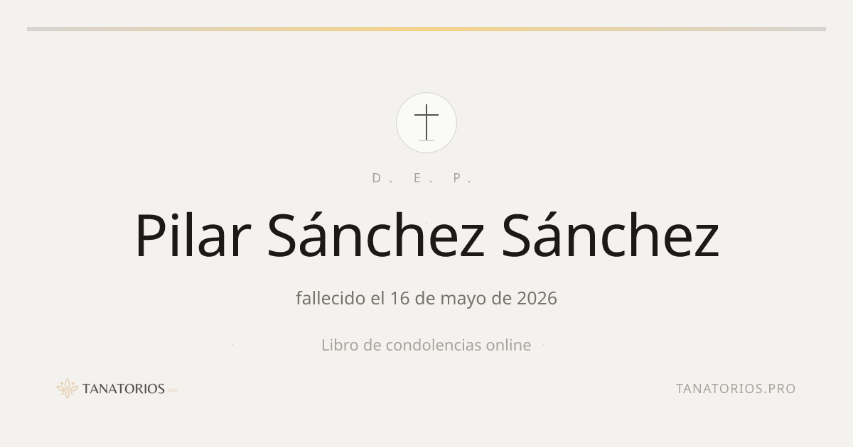 Memorial de Pilar Sánchez Sánchez