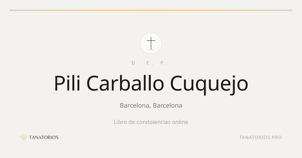 Memorial de Pili Carballo Cuquejo