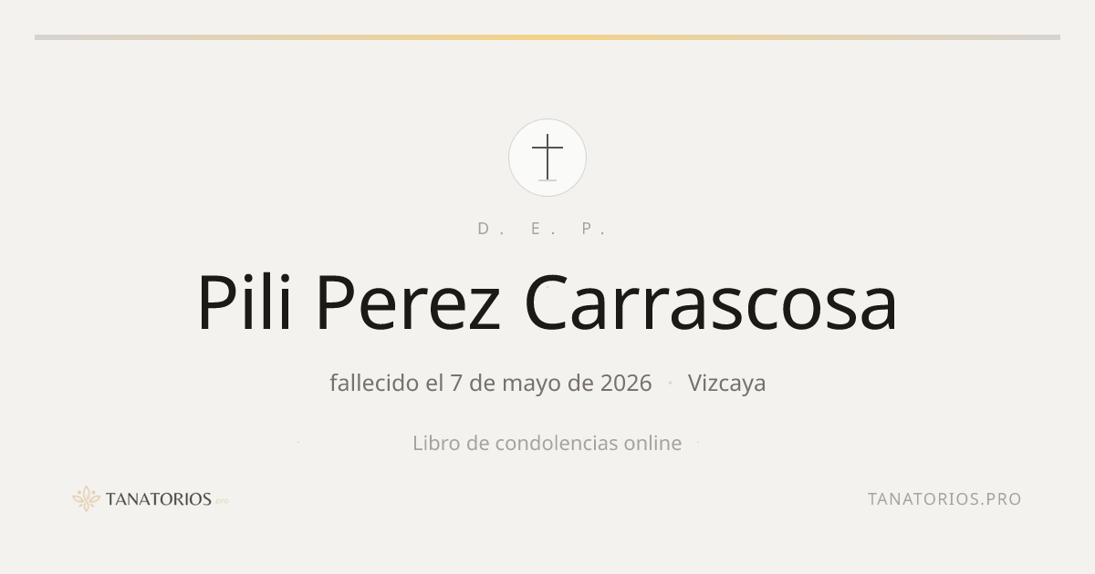 Memorial de Pili Perez Carrascosa
