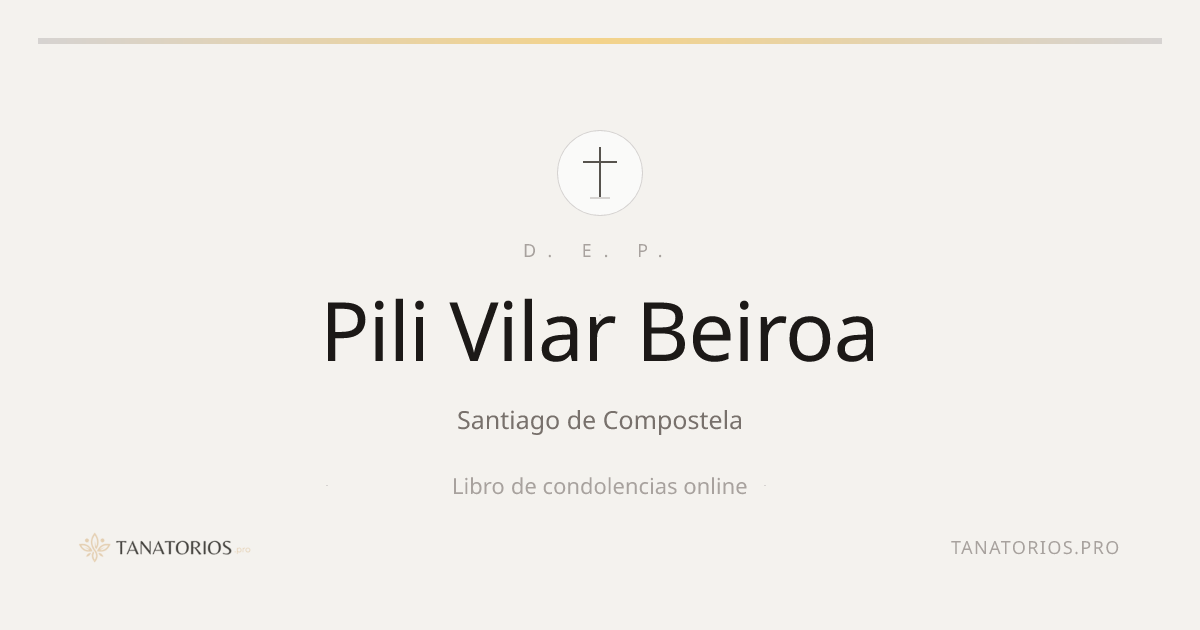Memorial de Pili Vilar Beiroa