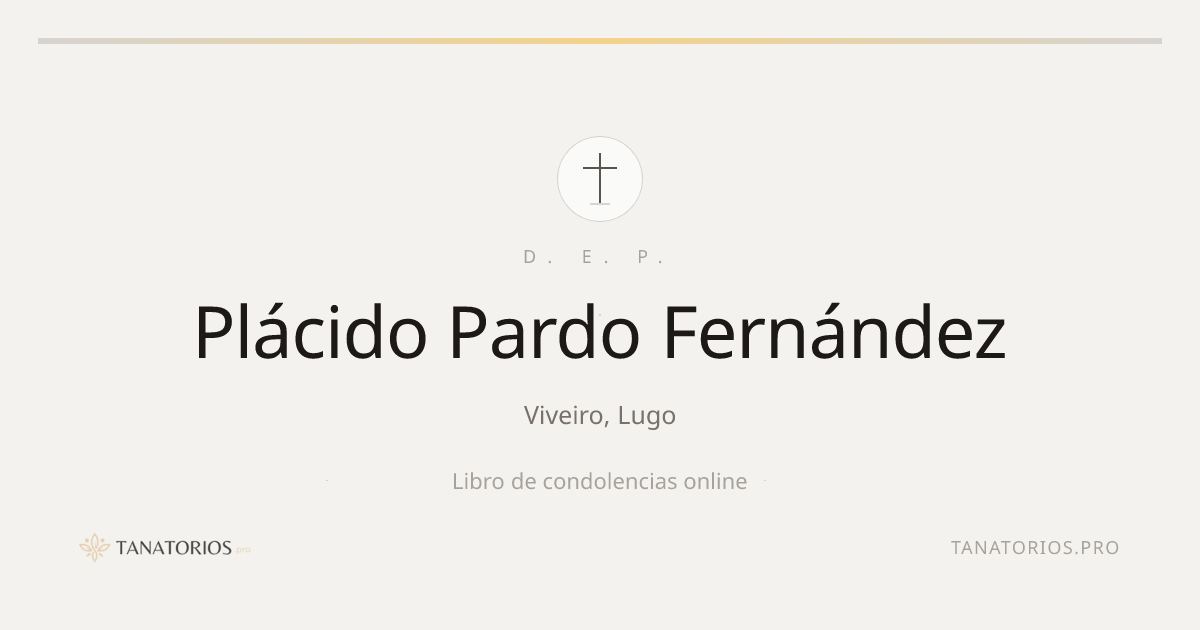 Memorial de Plácido Pardo Fernández