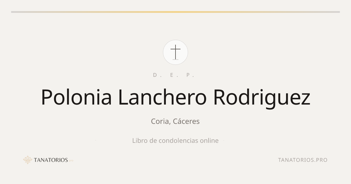 Memorial de Polonia Lanchero Rodriguez