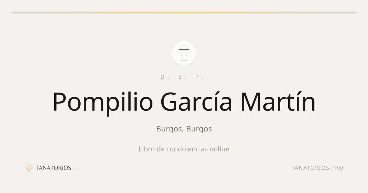 Memorial de Pompilio García Martín