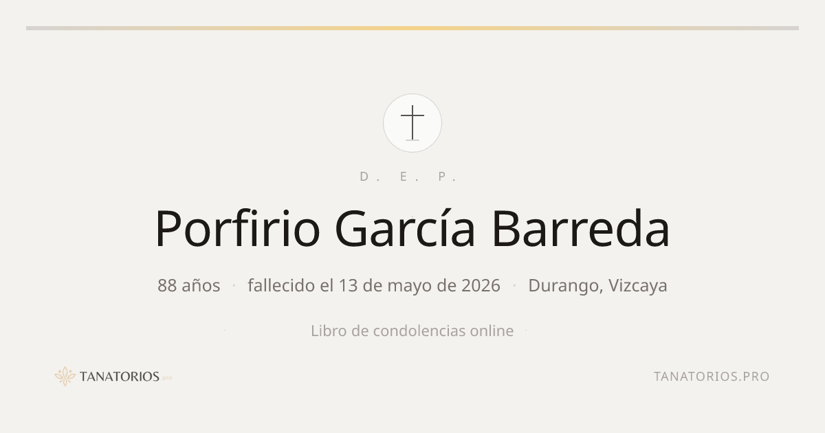 Memorial de Porfirio García Barreda