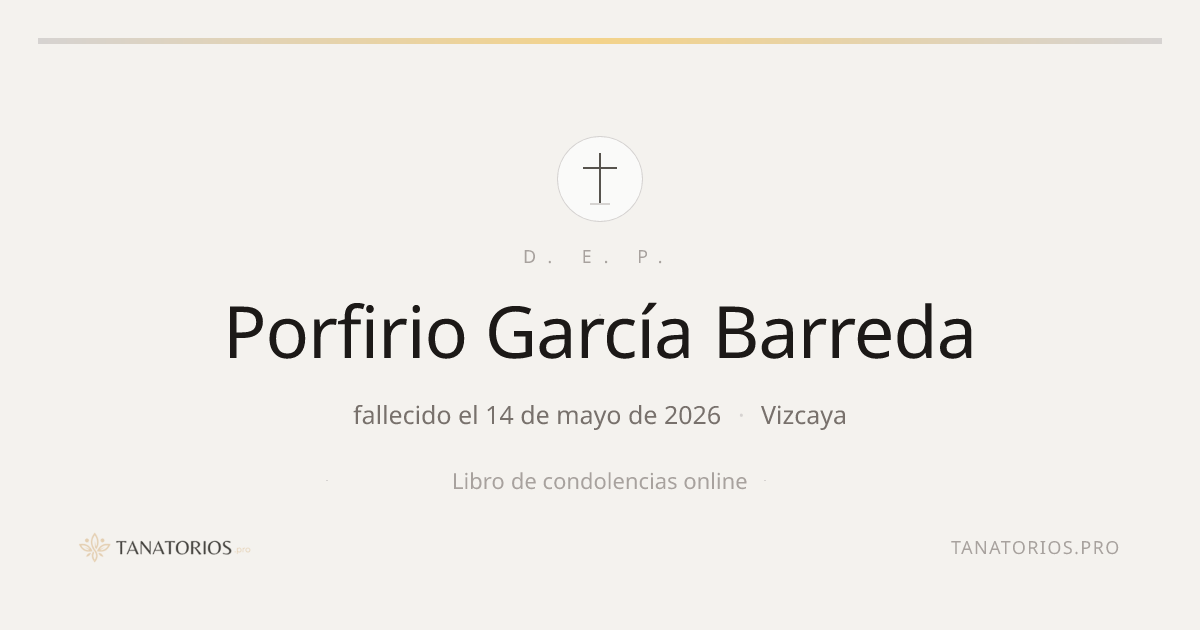 Memorial de Porfirio García Barreda