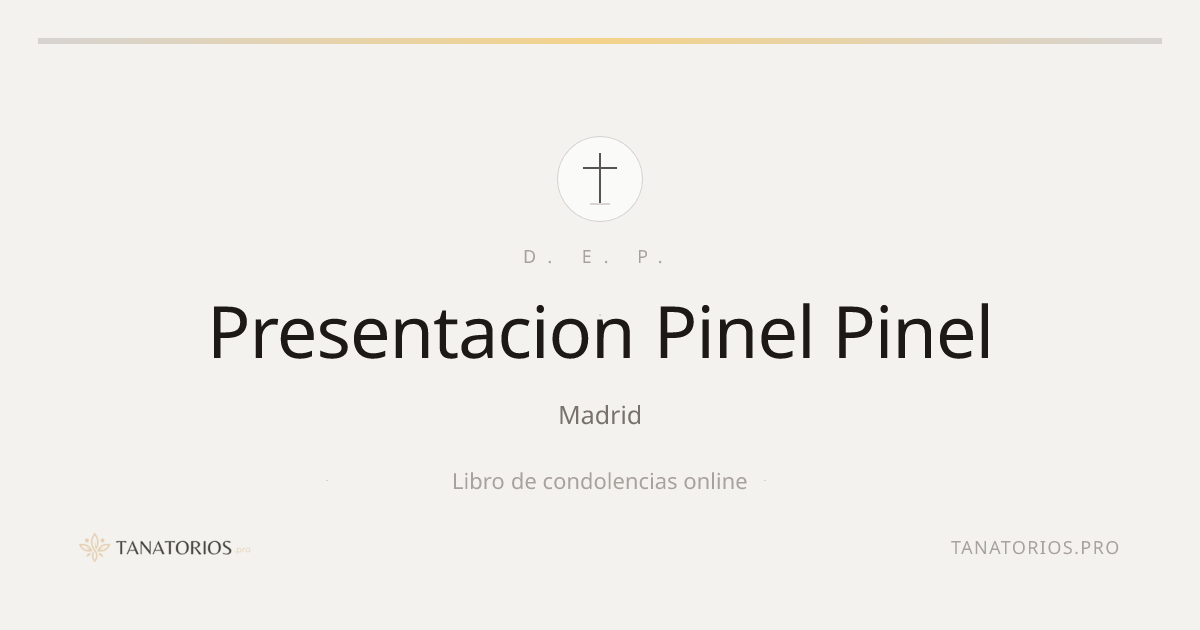 Memorial de Presentacion Pinel Pinel