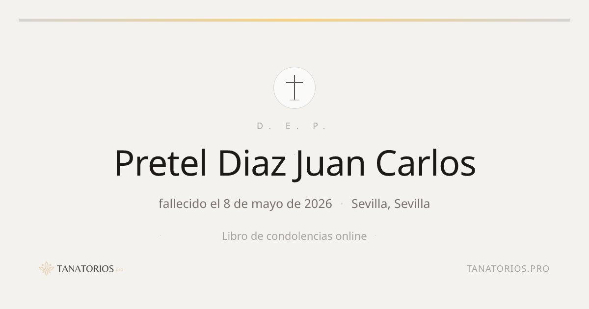 Memorial de Pretel Diaz Juan Carlos