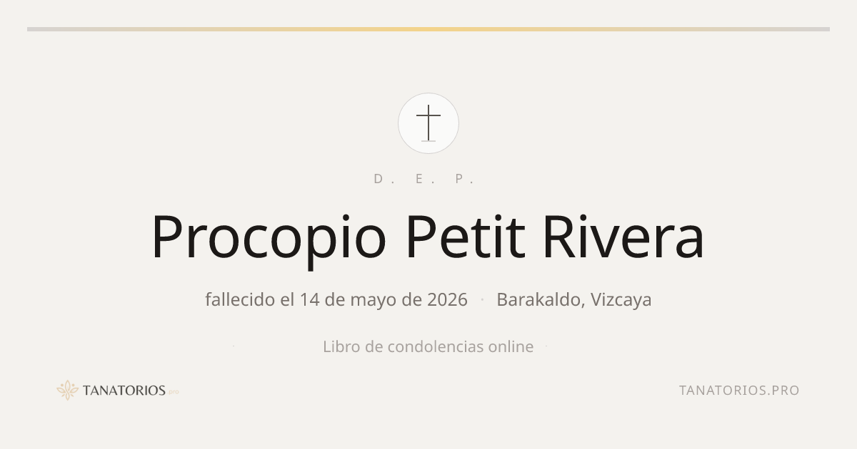 Memorial de Procopio Petit Rivera