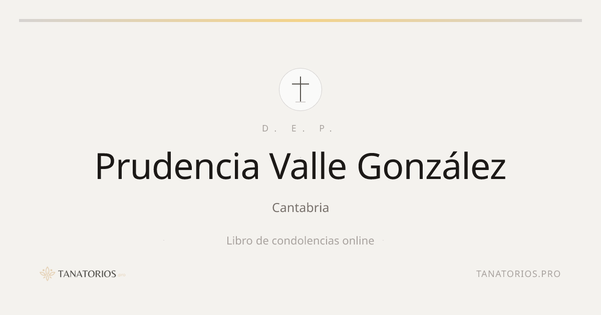 Memorial de Prudencia Valle González
