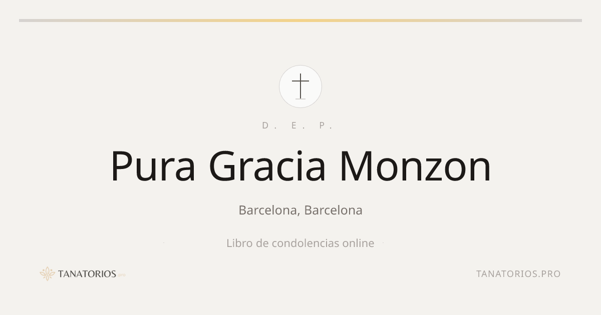 Memorial de Pura Gracia Monzon