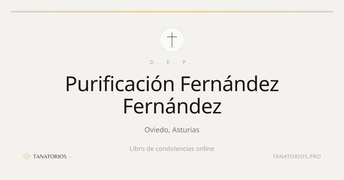 Memorial de Purificación Fernández Fernández