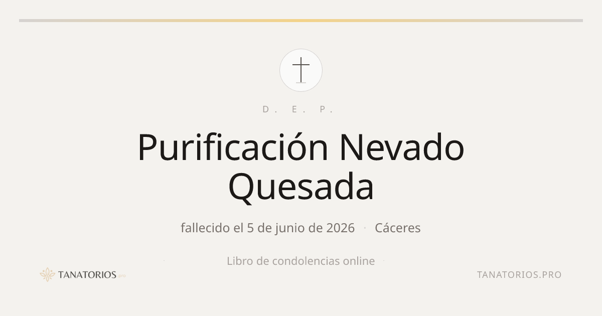 Memorial de Purificación Nevado Quesada