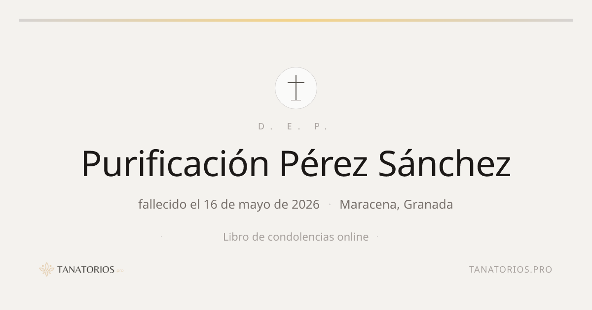 Memorial de Purificación Pérez Sánchez