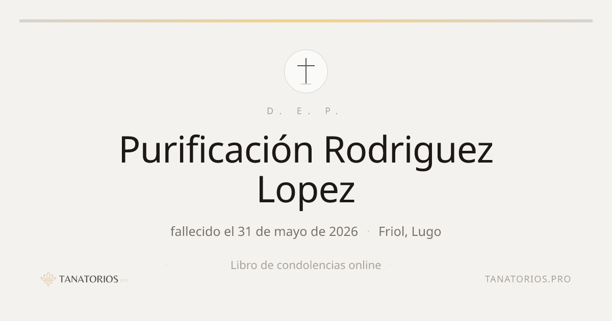 Memorial de Purificación Rodriguez Lopez