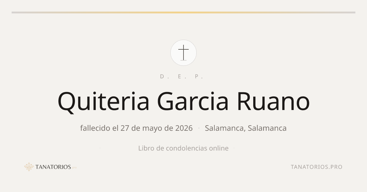 Memorial de Quiteria Garcia Ruano