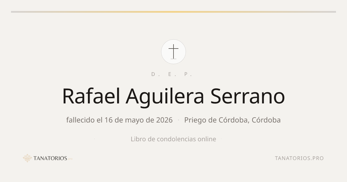Memorial de Rafael Aguilera Serrano