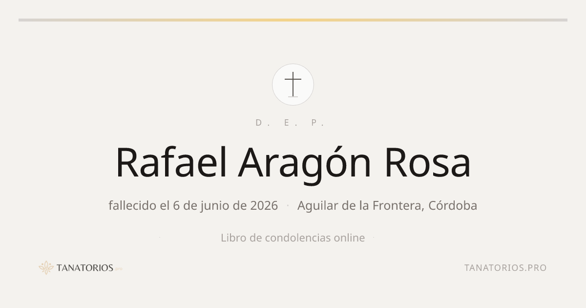 Memorial de Rafael Aragón Rosa