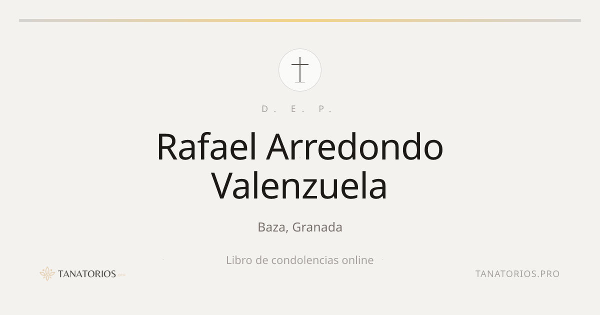 Memorial de Rafael Arredondo Valenzuela