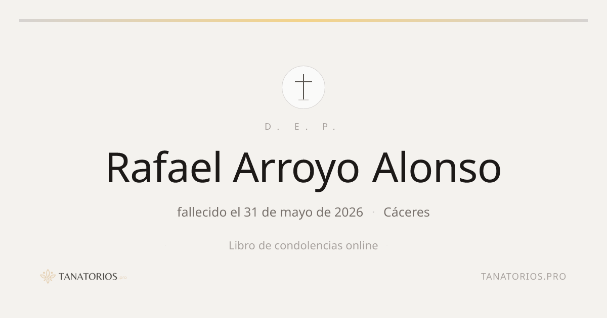 Memorial de Rafael Arroyo Alonso