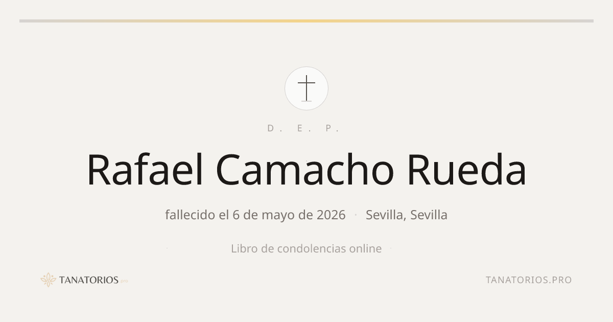 Memorial de Rafael Camacho Rueda