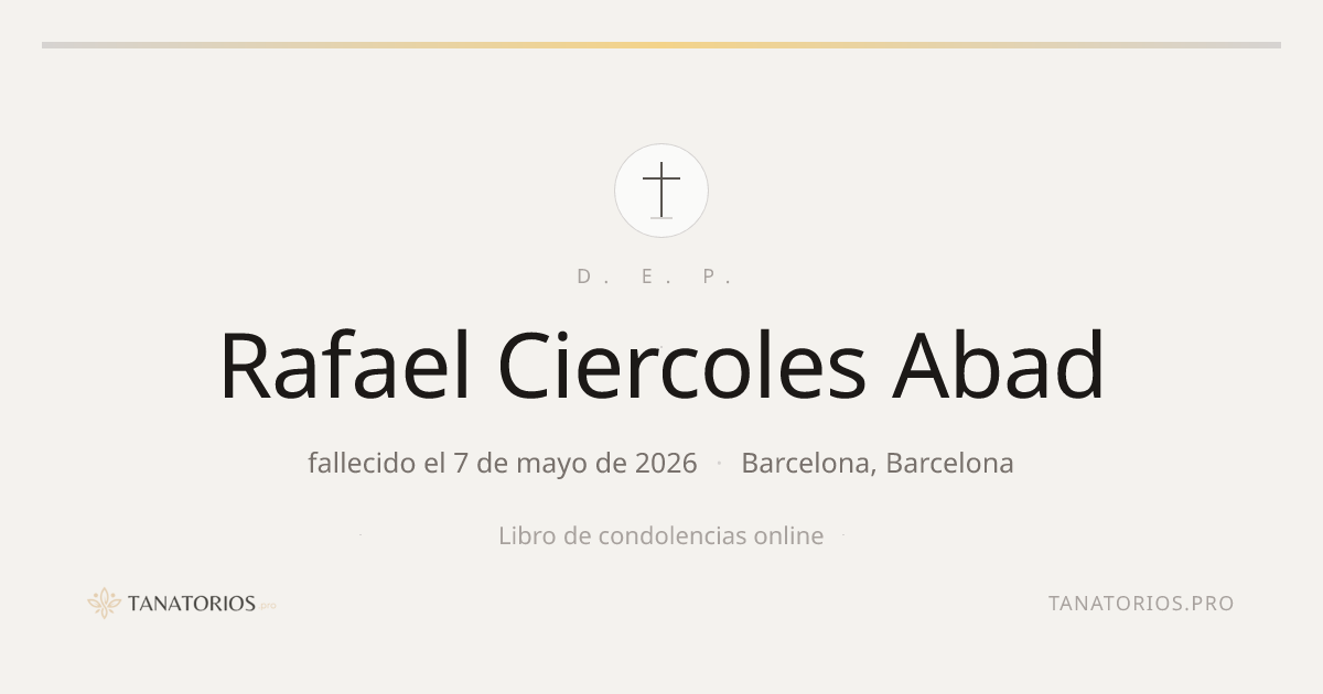 Memorial de Rafael Ciercoles Abad