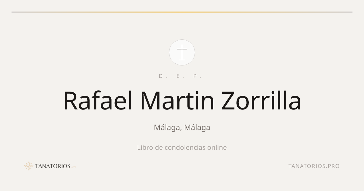 Memorial de Rafael Martin Zorrilla