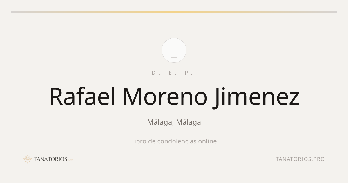 Memorial de Rafael Moreno Jimenez