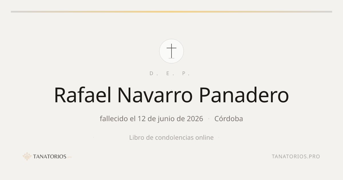 Memorial de Rafael Navarro Panadero