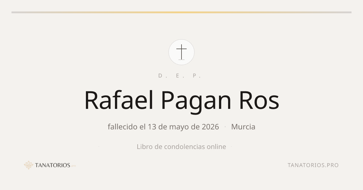 Memorial de Rafael Pagan Ros