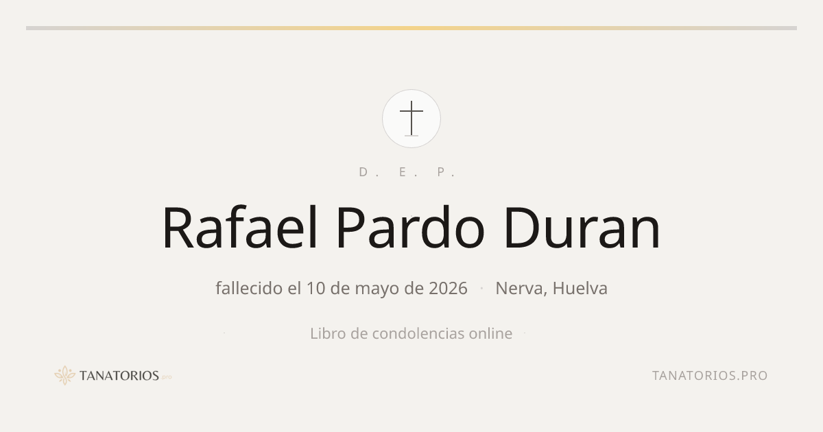 Memorial de Rafael Pardo Duran