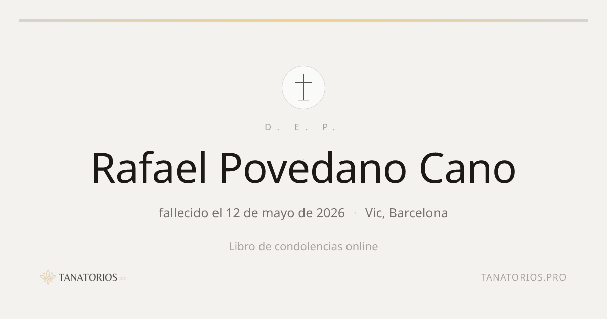 Memorial de Rafael Povedano Cano