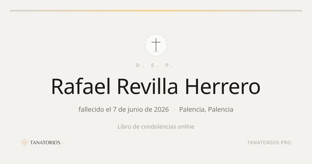 Memorial de Rafael Revilla Herrero