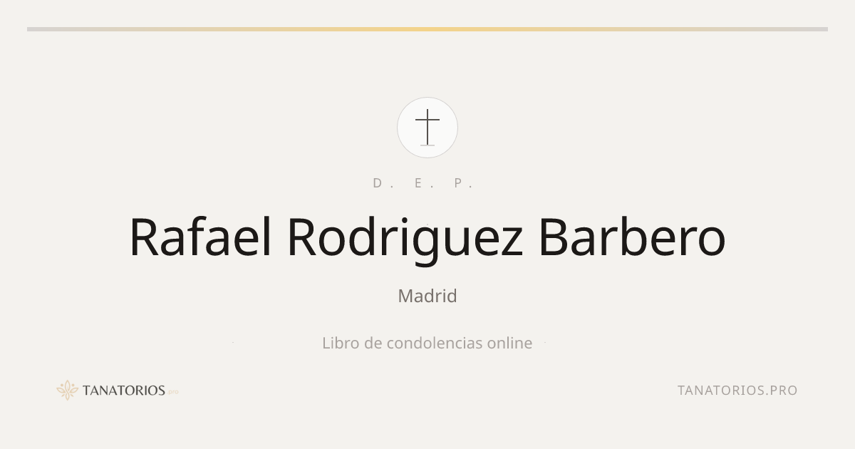 Memorial de Rafael Rodriguez Barbero