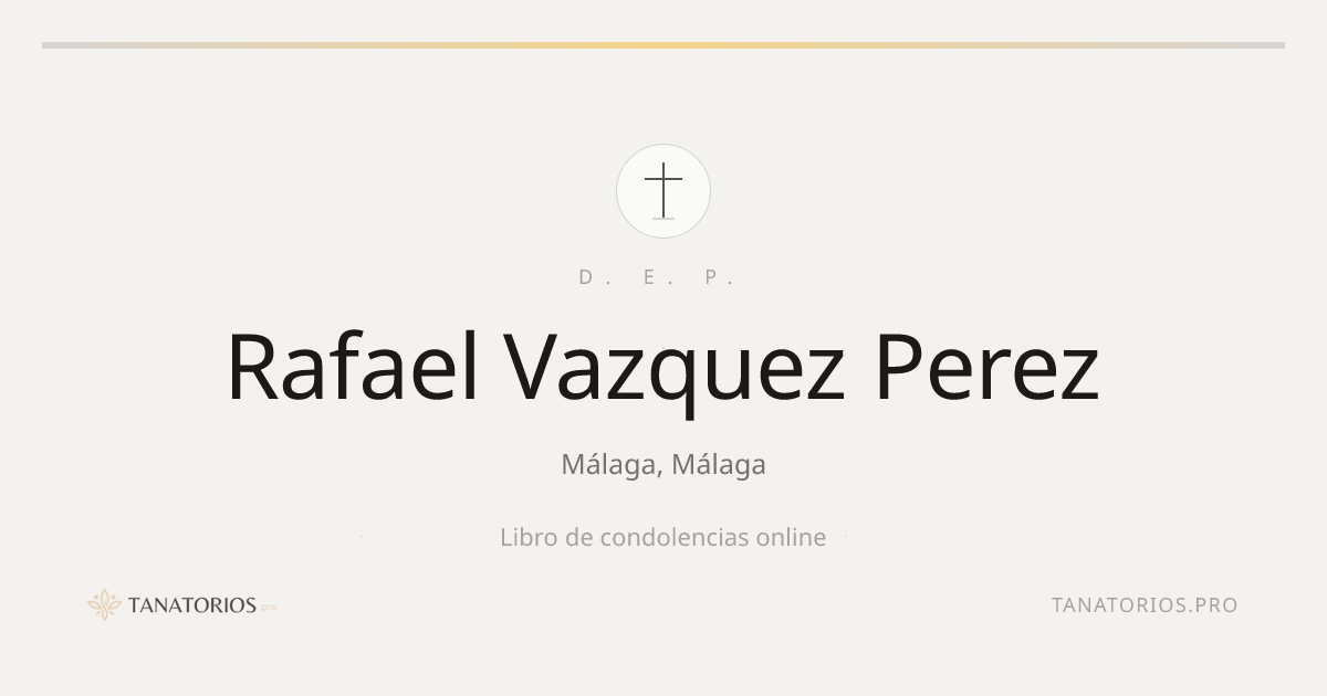 Memorial de Rafael Vazquez Perez