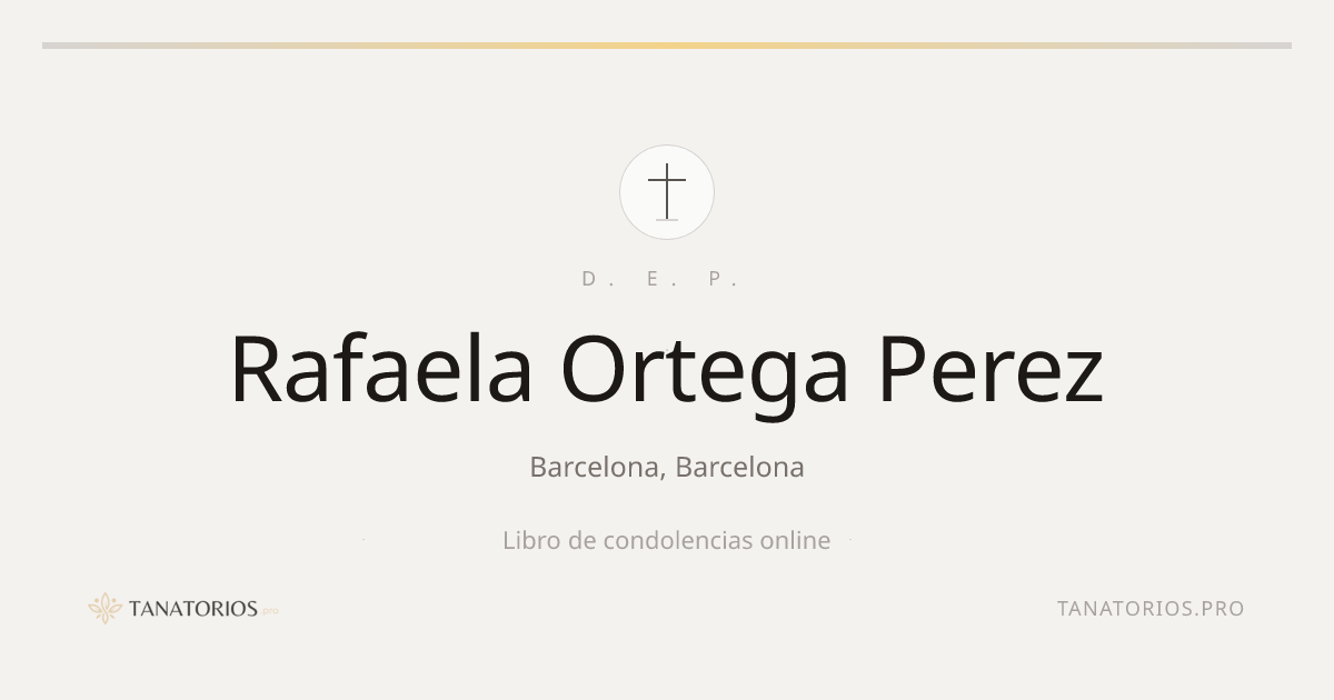 Memorial de Rafaela Ortega Perez