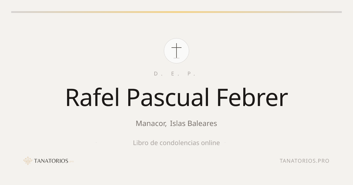 Memorial de Rafel Pascual Febrer